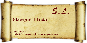 Stenger Linda névjegykártya